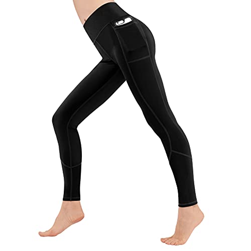 FVXYnnv Leggins Deportivos Mujer, Mallas Deporte Mujer Leggings Cintura Alta Pantalones de Yoga con Bolsillos para Gimnasio Fitness Running Pilates (XL)