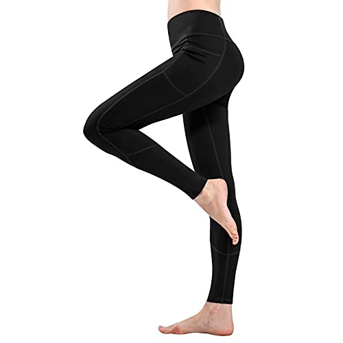 FVXYnnv Leggins Deportivos Mujer, Mallas Deporte Mujer Leggings Cintura Alta Pantalones de Yoga con Bolsillos para Gimnasio Fitness Running Pilates (XL)