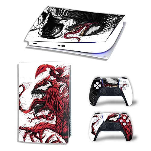 FXCON Anime Decal Skin para PS5 Edición Digital Consola 2 Controladores Funda Vinilo Skins Wraps, Sin Burbujas, Resistente Arañazos 39313 Free Burbujas