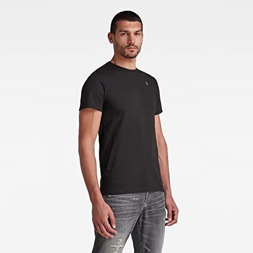 G-STAR RAW Camiseta Base-S Para Hombre, Negro (dk black D16411-336-6484), L