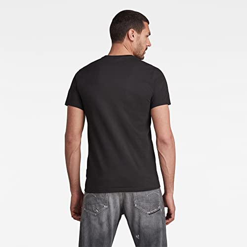 G-STAR RAW Camiseta Base-S Para Hombre, Negro (dk black D16411-336-6484), L