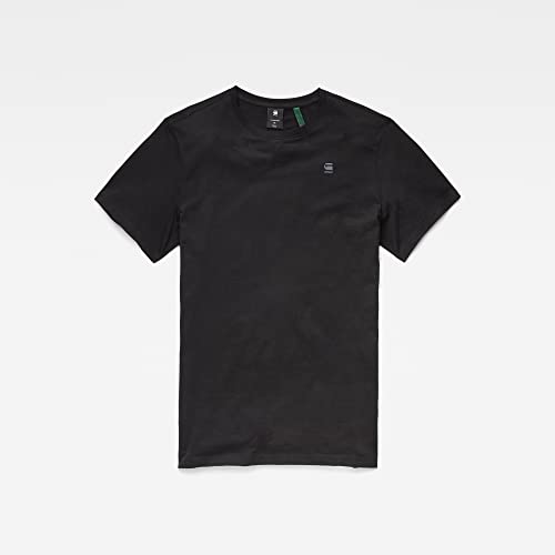 G-STAR RAW Camiseta Base-S Para Hombre, Negro (dk black D16411-336-6484), L