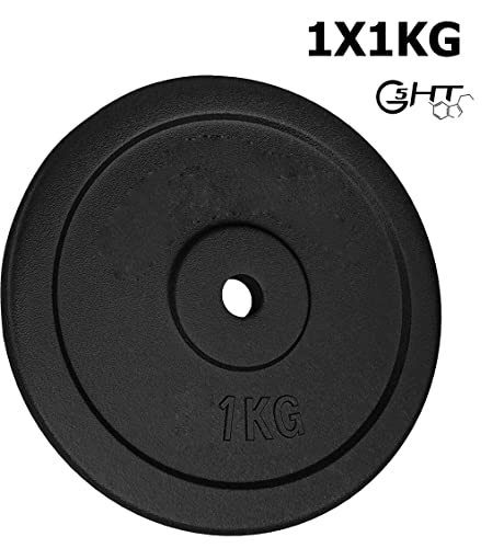 G5 HT SPORT Hierro Fundido Individual, Adultos Unisex, 1 x 1 kg, Disco IN GHISA SINGOLO DA 1 KG