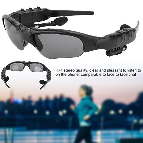 Gafas Inteligentes, Bluetooth Inalámbrico MP3 Lentes Polarizadas Llamadas de Música Gafas de Sol con Auriculares Estéreo, para Android, para Teléfono iOS, para Viajes, Playa, (Cortador de Alambre