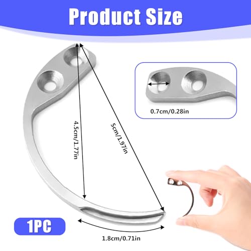 Gancho de Seguridad para Ropa - Llave Antirrobo con Gancho Magnético, Desactivador de Etiquetas, Removedor de Etiquetas, Acero Inoxidable - Accesorio para Tiendas de Ropa