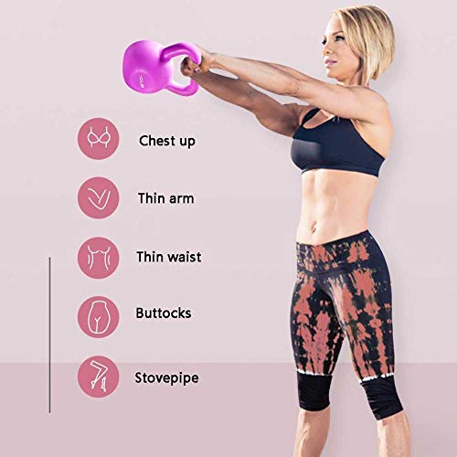 GaRcan Kettlebell Set Kettlebell, Hervidor con Mancuernas para Ejercicios para Damas, Sentadillas, Equipo de Ejercicio de Fuerza en el hogar, Peso para Las Caderas, Hervidor para Llevar, Kettleb