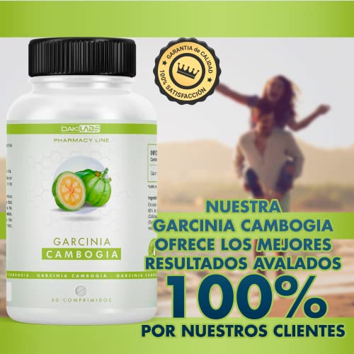 Garcinia Cambogia 1.000mg 60% HCA | Quemagrasas natural | Termogénico | Supresor del apetito | Fórmula adelgazante natural | Pastillas quemagrasas efectivas y potentes | 60 cápsulas.