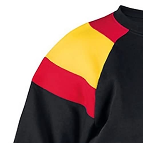 GARGOLA.ES OPERADORES DIGITALES Sudadera, Color Negro, Unisex, Bandera de España, Tejido Extra Suave y Ligero con tecnología Polar Soft, Deportiva, Casual, Informal, Sudaderas, Jersey (M)