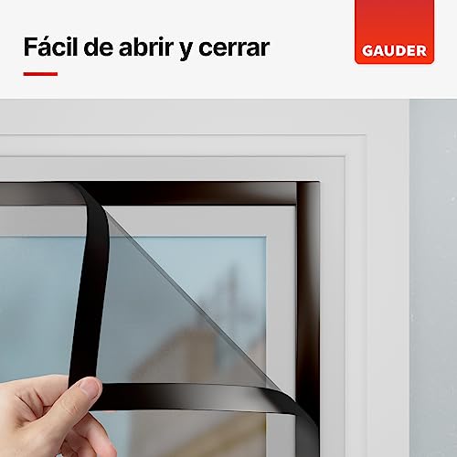 GAUDER Cinta Magnética Autoadhesiva A + B I Cinta Magnética para Mosquiteras y cortinas | Cinta Magnética Adhesiva (1 m + 1 m)