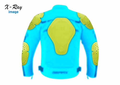 GearX Chaqueta de moto impermeable Surfer Protecciones acolchadas Cremalleras de ventilación, L