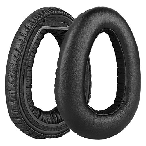 Geekria QuickFit Protein Leather Replacement Almohadillas para Sennheiser PXC 550 PXC 550-II Wireless MB 660 Series Headphones Earpads, Piezas de reparación de la Cubierta del Auricular(Negro)