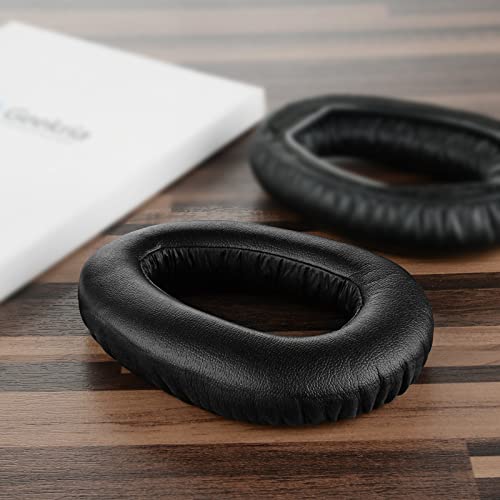 Geekria QuickFit Protein Leather Replacement Almohadillas para Sennheiser PXC 550 PXC 550-II Wireless MB 660 Series Headphones Earpads, Piezas de reparación de la Cubierta del Auricular(Negro)