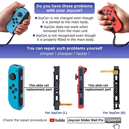 GeeRic Reparación de Repuesto para Switch Joy con, 34en1 Recambios de Joystick Compatible con Switch Joycon con Kit de Destornilladores