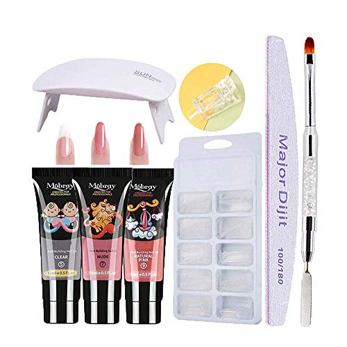 Gel De Manicura De Secado Rã¡Pido Lã¡Mpara, Uv Moldes, Kit De ExtensióN De UñAs - 3 Colores