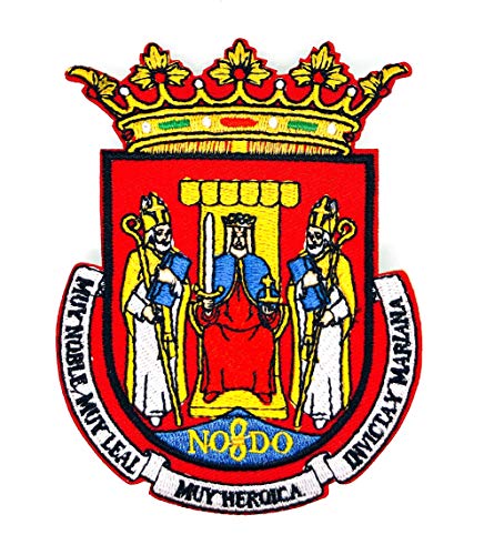 Gemelolandia | Parche Bordado Termoadhesivo Escudo de la Ciudad de Sevilla 10 cm | Muy Adherentes | Patch Stickers Para Decorar Tu Ropa | Fáciles de Poner