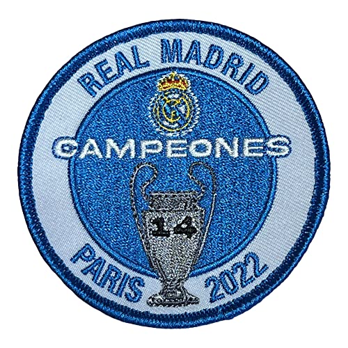 Gemelolandia | Parche termoadhesivo, Gemelos de Camisa y Pin del Campeones Champions League Paris 2022 8cm | Producto unisex | Regalos Para Bodas, Comuniones, Bautizos y Otros Eventos