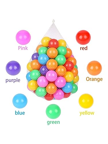 Genérico Bolas Piscina Infantil, Bolas Bebe, Bolas Parque Infantil, Pelotas para Niños 5,5 centímetros, 50 Unidades, Multicolor (50, Multicolor)