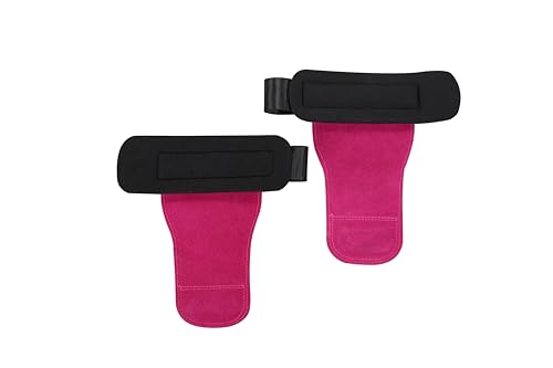 Genérico Calleras Crossfit Mujer Rosa. Protección de Callos y Lesiones articulares. Almohadilla Doble para el Confort. Grip sin Agujeros. Tamaño idóneo para Mujer.