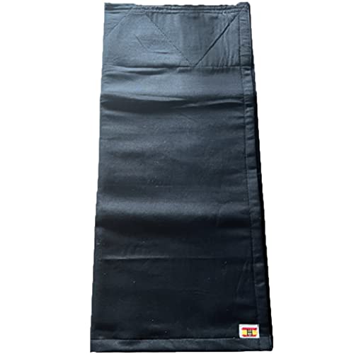 Genérico H Costal de Saco Semana Santa, Ropa Costalero Tipo clásico Liso Tela Saco café do Brasil, Costal Liso Saco para hermandades y cofradías, Costal Saco café Semana Santa Unisex. (Negro)