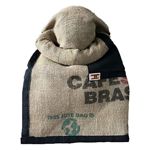 Genérico H Costal de Saco Semana Santa, Ropa Costalero Tipo “L”, Liso Tela Saco café do Brasil, Costal Saco café Semana Santa para Hombre y Mujer, (Negro)