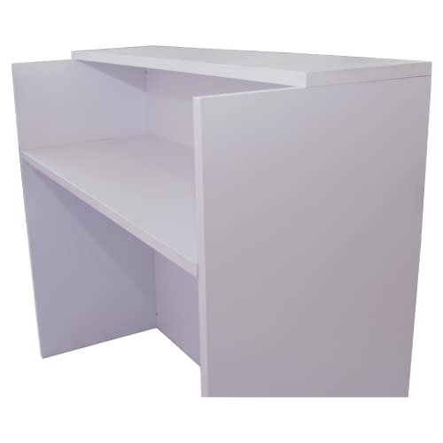 Genérico OFILIKE. Mostrador Compact. Mostrador de Recepción para Oficina. Fácil Montaje. (Blanco) (120cm Ancho)