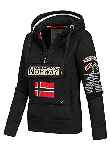 Geographical Norway Sudadera DE Mujer GYMCLASS Negro M