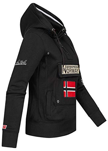 Geographical Norway Sudadera DE Mujer GYMCLASS Negro M