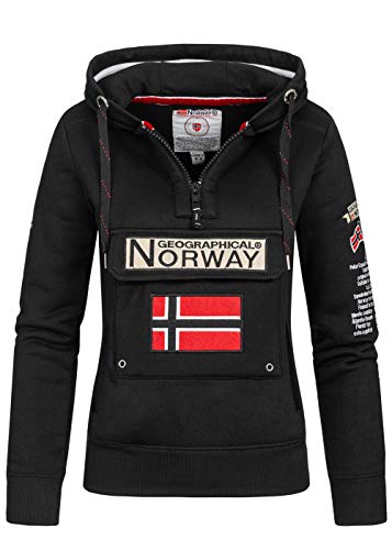 Geographical Norway Sudadera DE Mujer GYMCLASS Negro M