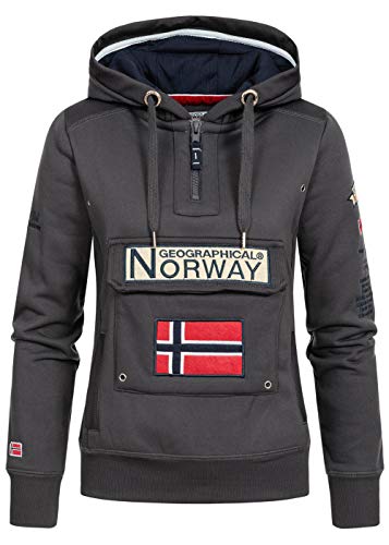 Geographical Norway Sudadera GYMCLASS DE Mujer Gris Oscuro Talla S