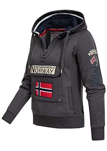 Geographical Norway Sudadera GYMCLASS DE Mujer Gris Oscuro Talla S