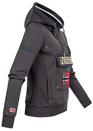 Geographical Norway Sudadera GYMCLASS DE Mujer Gris Oscuro Talla S