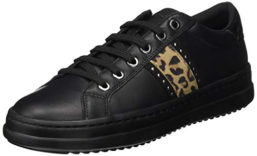 Geox D Pontoise G, Sneakers para Mujer, Negro (Black), 37 EU