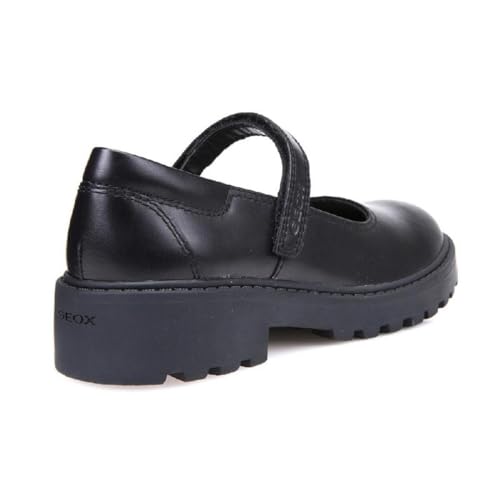 Geox J Casey Girl P, Bailarinas Niñas, Negro, 33 EU