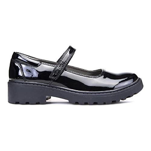 Geox J Casey Girl P, Bailarinas Niñas, Negro (HHC9), 28 EU