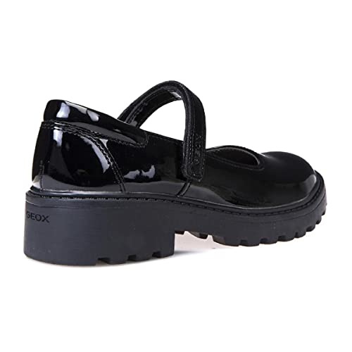 Geox J Casey Girl P, Bailarinas Niñas, Negro (HHC9), 28 EU