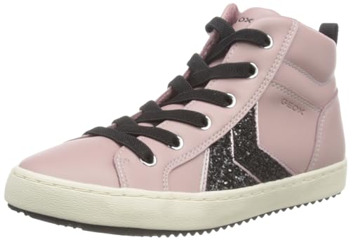 Geox J Kalispera Girl B, Zapatillas Mujer, Rosa Antigua Negra, 37 EU