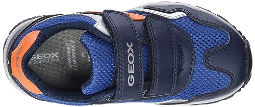 Geox J Pavel A, Zapatillas de Deporte Niños, Azul Marino, 30 EU