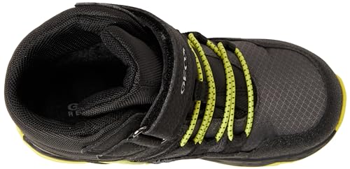 Geox J Sentiero Boy B ABX, Barco Ankle, Black Lime, 30 EU