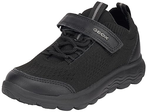 Geox J Spherica Boy C, Zapatillas Hombre, Negro, 38 EU