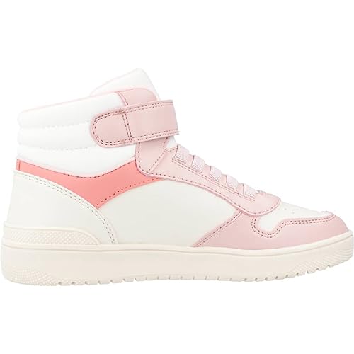 Geox J Washiba Girl A, Zapatillas Mujer, Lt Marfil Lt Rose, 37 EU