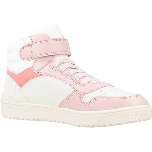 Geox J Washiba Girl A, Zapatillas Mujer, Lt Marfil Lt Rose, 37 EU