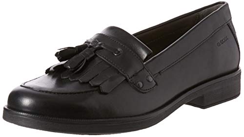 Geox Jr Agata A, Mocasines para Niña, Negro (Black), 37 EU