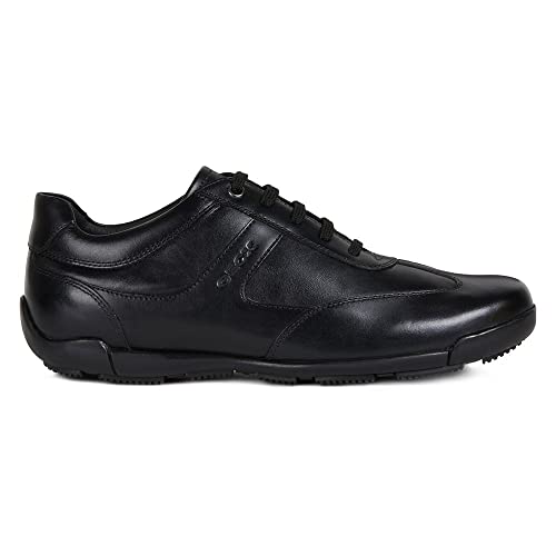 Geox U Edgware A, Sneakers Hombre, Negro, 44 EU