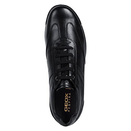 Geox U Edgware A, Sneakers Hombre, Negro, 44 EU