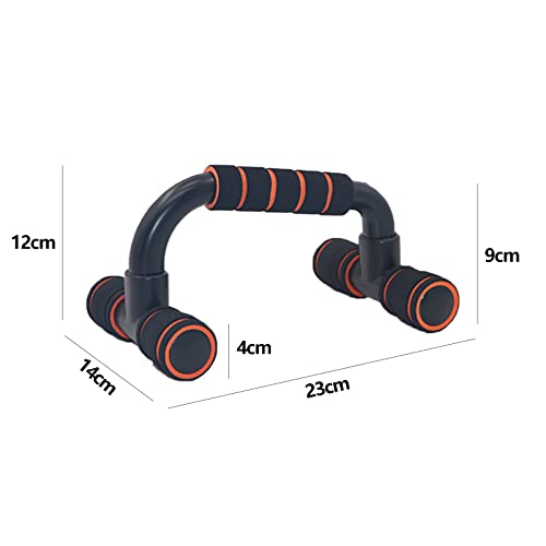 GERUI Aparatos de fitness push-up, dispositivos de entrenamiento de músculos del pecho domésticos, soporte push-up, herramientas de entrenamiento de fuerza (naranja)