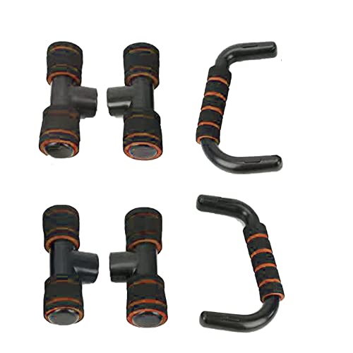 GERUI Aparatos de fitness push-up, dispositivos de entrenamiento de músculos del pecho domésticos, soporte push-up, herramientas de entrenamiento de fuerza (naranja)