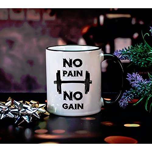 geschenke-fabrik.de Taza con texto No Pain No Gain