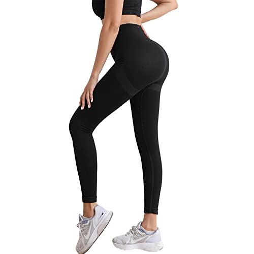 Getervb Leggings Anticeluliticos Mujer Push Up Mayas Deportivas Cintura Alta Elástico Pantalones Opaco Scrunch Butt Leggings para Yoga Running Fitness