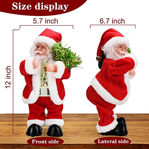 Gfilay Twerking Santa Claus,Animated Christmas Toys Plush Interactive Santa Toys para niños