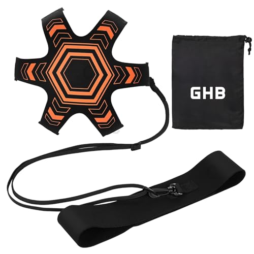 GHB Fútbol Kick Throw Trainer Entrenamiento Fútbol Niño Accesorios Practice Solo Futbol Habilidades de Control de Ayuda Cinturón Ajustable Regalo